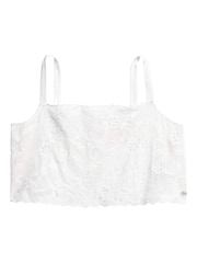 Superdry White Ibiza Embroidered 100% Cotton Cami Top - Image 4 of 4