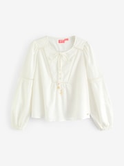 Superdry White Ibiza Long Sleeved Beach Blouse - Image 5 of 6