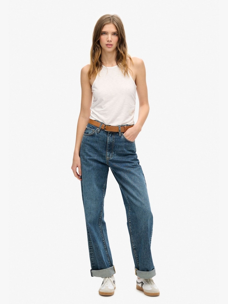 Superdry White Ruched Tank Top - Image 5 of 5
