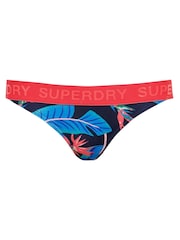 Superdry Blue Logo Classic Bikini Bottoms - Image 5 of 5