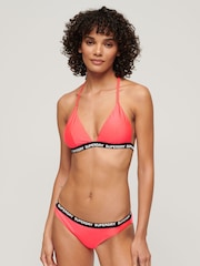 Superdry Pink Triangle Elastic Bikini Top - Image 4 of 5