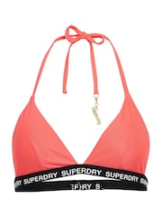 Superdry Pink Triangle Elastic Bikini Top - Image 5 of 5
