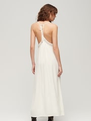 Superdry White Ibiza 100% Cotton Cami Maxi Dress - Image 2 of 6