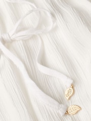 Superdry White Ibiza 100% Cotton Cami Maxi Dress - Image 5 of 6