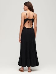 Superdry – gesmoktes Cami-Maxikleid aus 100 % Baumwolle - Bild 2 von 3