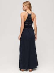 Superdry 100% Cotton Jersey Lace Maxi Dress - Изображение 2 из 6