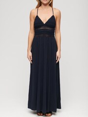 Superdry 100% Cotton Jersey Lace Maxi Dress - Изображение 3 из 6