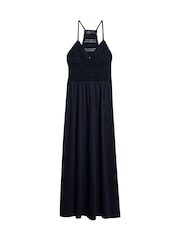 Superdry 100% Cotton Jersey Lace Maxi Dress - Изображение 4 из 6
