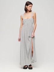 Superdry Black Tie Maxi Dress - Image 1 of 5