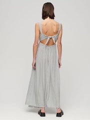 Superdry Black Tie Maxi Dress - Image 2 of 5