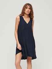 Superdry 100% Cotton Volume Sleeveless Dress - Bild 1 von 6