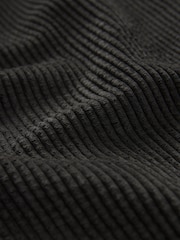 Charcoal Grey Corduroy Lightweight Shacket - Image 3 of 3
