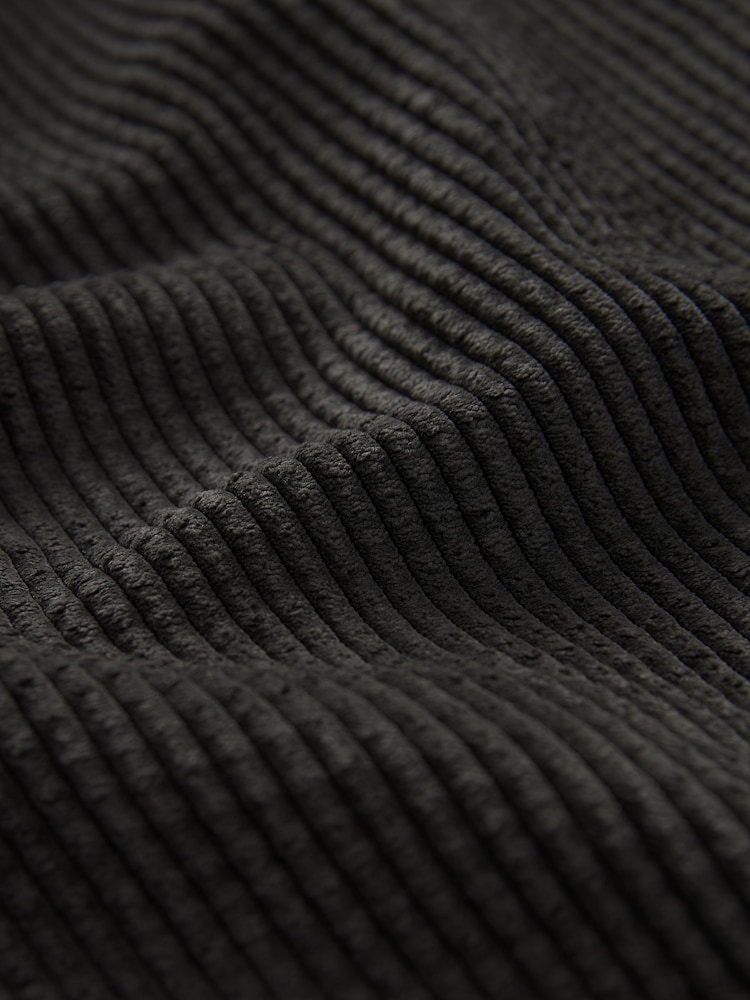 Charcoal Grey Corduroy Lightweight Shacket - Image 3 of 3