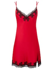Ann Summers Red Sorella Satin Chemise Slip Nightie - Image 5 of 5