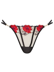 Ann Summers Black Caged Rose Thong - Image 5 of 5