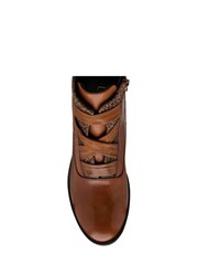 Lotus Black Leopard-Print Leather Ankle Boots - Image 4 of 4