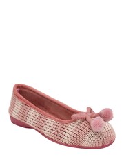 Lotus Pink Flat Ballerina Slippers - Image 1 of 4