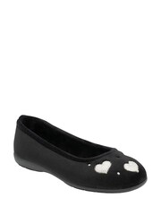 Lotus Black Textile Ballerina Slippers - Image 1 of 4