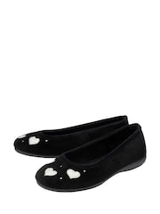 Lotus Black Textile Ballerina Slippers - Image 2 of 4