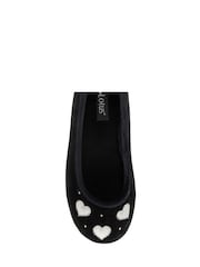Lotus Black Textile Ballerina Slippers - Image 4 of 4