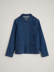 Seasalt Cornwall Blue Reading Rocks Denim Jacket - Image 4 of 5