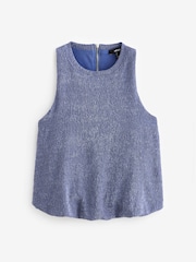 Blau - Bubblehem Strukturiertes Tanktop - Bild 5 von 6