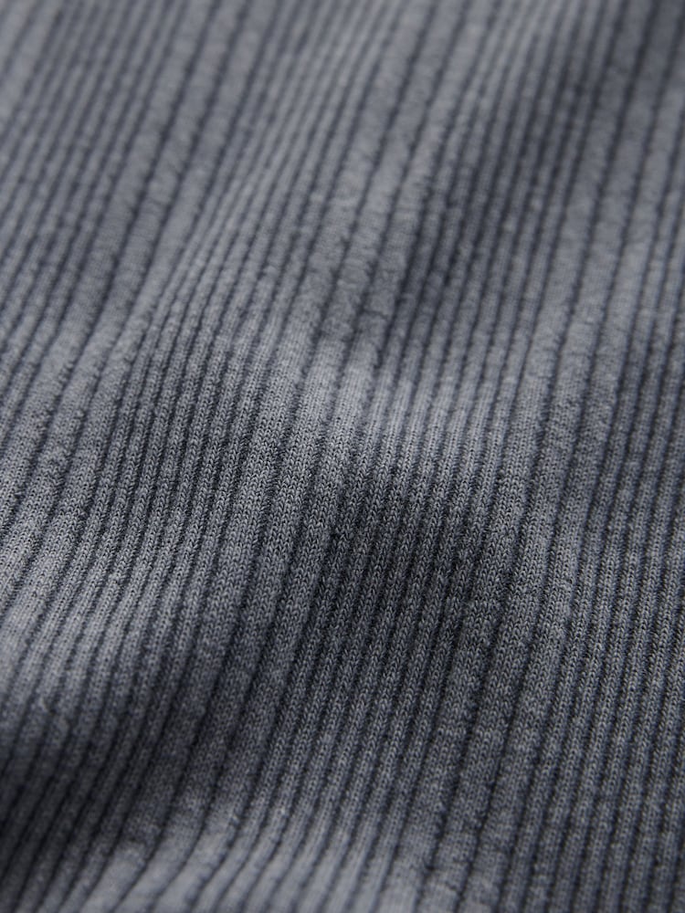 Denim Washed Ribbed Tank Midi Dress - Image 6 of 6