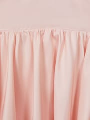 Reiss Pink Toby 4-9 yrs Puff Sleeve Ruffle Mini Dress - Image 7 of 7