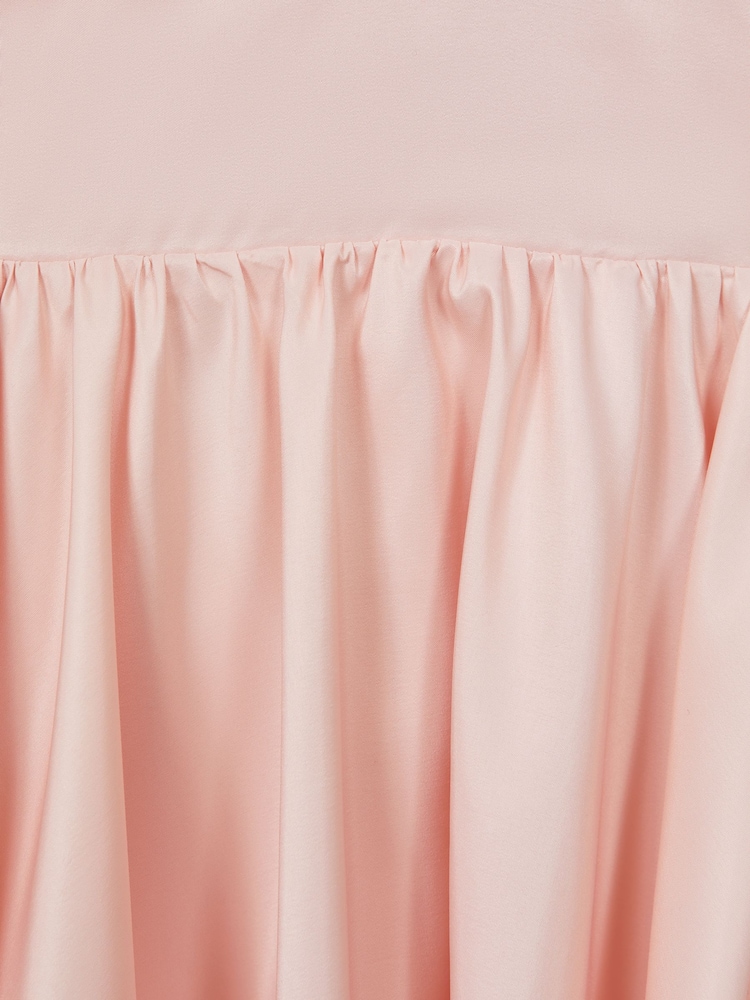 Reiss Pink Toby 4-9 yrs Puff Sleeve Ruffle Mini Dress - Image 7 of 7 Reiss Pink Toby 4-9 yrs Puff Sleeve Ruffle Mini Dress - Image 7 of 7