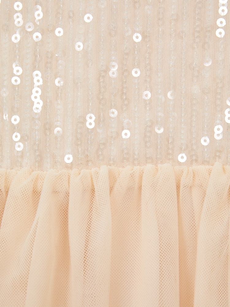 Reiss Pink Maxine 9-14 yrs Sequin Tulle Dress - Image 7 of 7