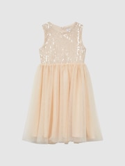 Reiss Pink Maxine 4-9 yrs Sequin Tulle Dress - Image 2 of 7