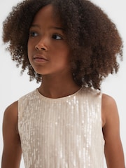 Reiss Pink Maxine 4-9 yrs Sequin Tulle Dress - Image 4 of 7