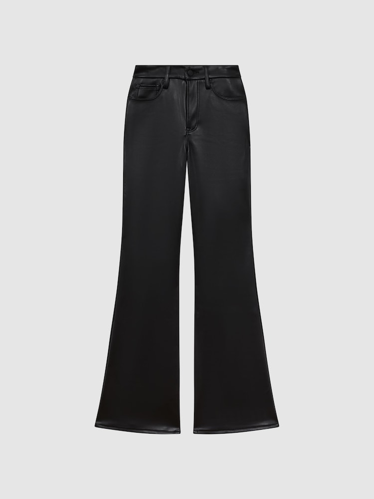 Pantalones de campana de cuero sintético de Good American - Imagen 2 de 7