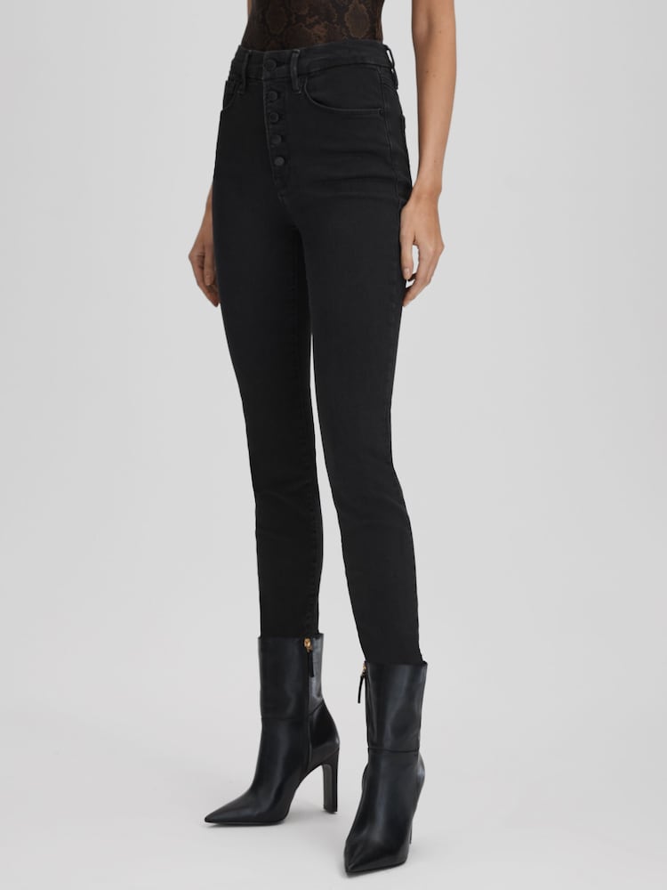 Good American Black Good American Always Fits Skinny Jeans - Image 1 of 6