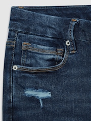 Good American Indigo Good American Always Fits Cropped Skinny Jeans - Image 6 of 6