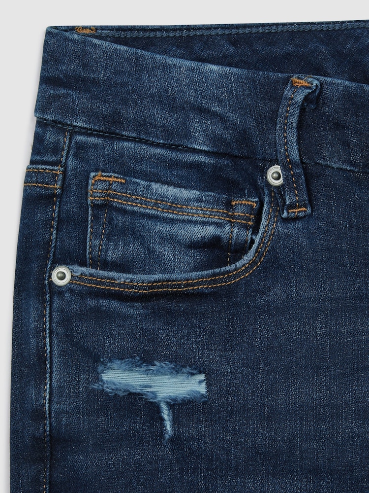 Good American Indigo Good American Always Fits Cropped Skinny Jeans - Image 6 of 6