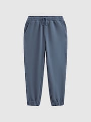 Reiss Airforce Blue Hector 9-14 yrs Textured Drawstring Joggers - Image 2 of 5