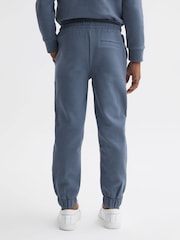Reiss Airforce Blue Hector 9-14 yrs Textured Drawstring Joggers - Image 4 of 5