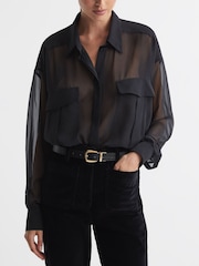 Reiss Black/Camel Madison Reversible Leather Belt - Image 3 of 6