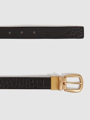 Reiss Black/Camel Madison Reversible Leather Belt - Image 6 of 6