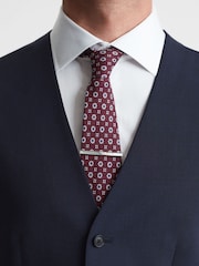 Reiss Silver/Mop Ardley Onyx Tie Bar - Image 2 of 5