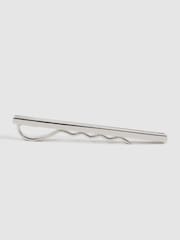 Reiss Silver/Mop Ardley Onyx Tie Bar - Image 3 of 5