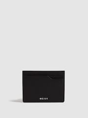 Reiss Black Cabot Leather Card Holder - Image 1 of 4