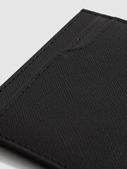 Reiss Black Cabot Leather Card Holder - Image 3 of 4