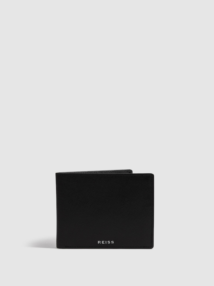 Reiss Black Cabot Leather Wallet - Image 1 of 4 Reiss Black Cabot Leather Wallet - Image 1 of 4