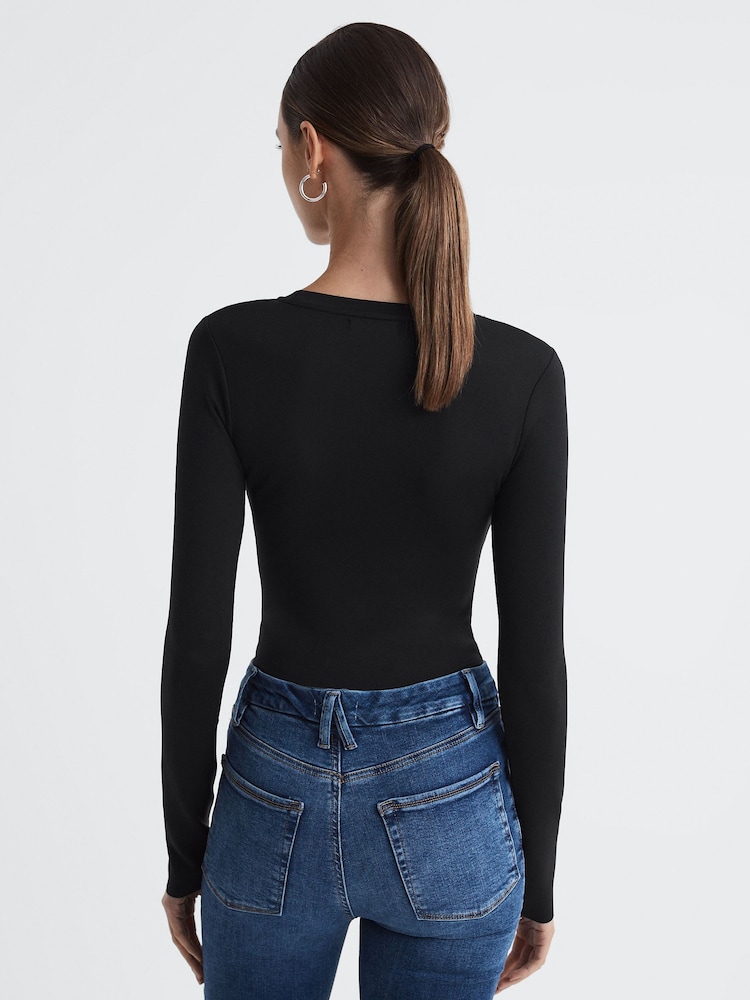 Good American Crew Neck Thong Bodysuit - Image 4 of 4