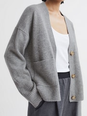 קרדיגן צמר-כשמיר רפוי Reiss - Image 3 of 5