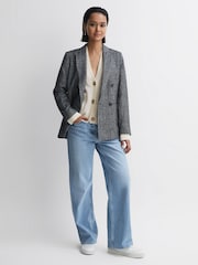 Reiss Ivory Juni Relaxed Wool-Cashmere Cardigan - Image 3 of 4