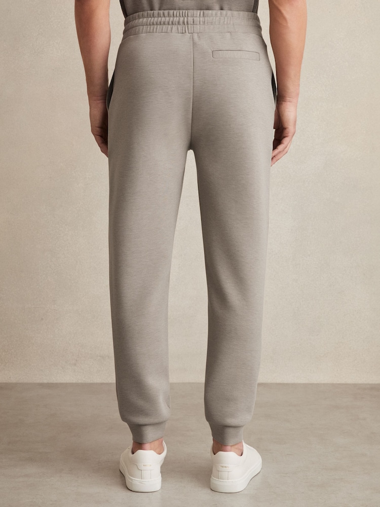 Taupe (Taupe) - Pantalons de jogging en jersey à cordon Reiss Premier - Image 5 of 8