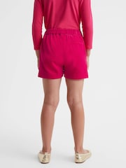 Pantalones cortos de terciopelo de tiro medio Bree de Reiss - Imagen 5 de 6